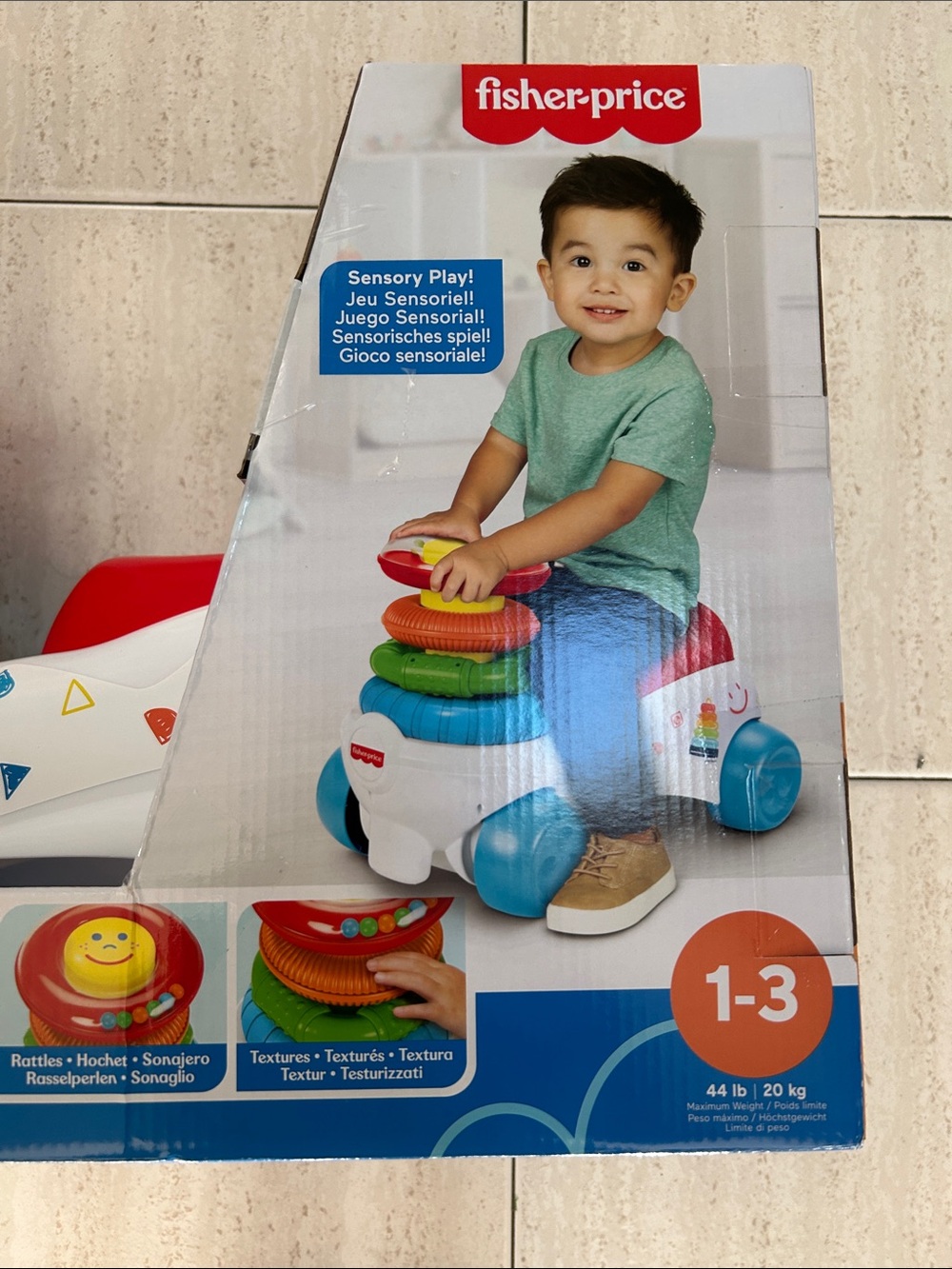NWT 🆕 Fisher-Price Ride-On Rock-a-Stack Toy 1-3 years, sensorial play - Picture 2 of 5